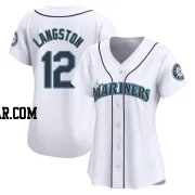 Mark Langston Women's Seattle Mariners White Limited Home Jersey