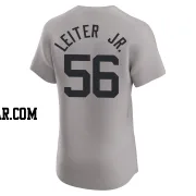 Mark Leiter Jr. Men's New York Yankees Gray Elite Road 2024 World Series Jersey