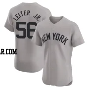 Mark Leiter Jr. Men's New York Yankees Gray Elite Road Jersey