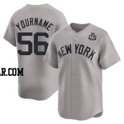 Mark Leiter Jr. Men's New York Yankees Gray Limited Away 2024 World Series Jersey