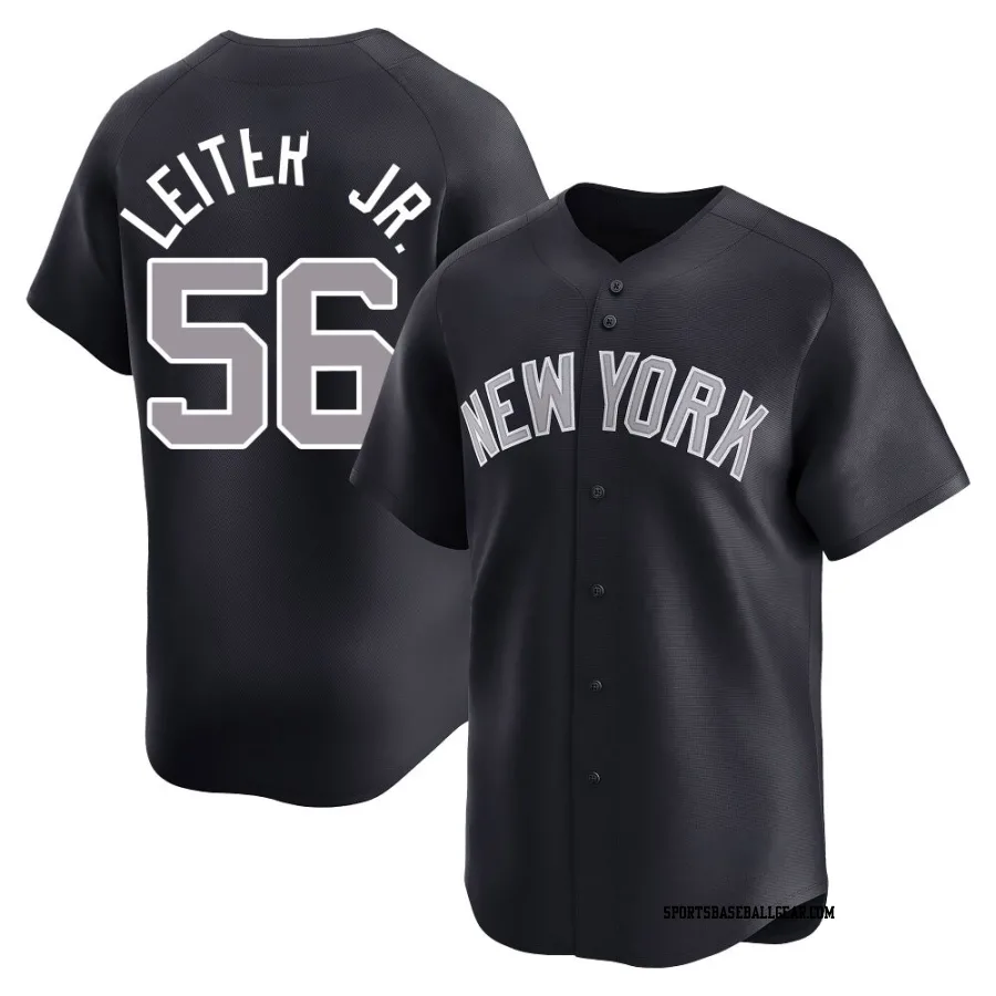 Mark Leiter Jr. Men's New York Yankees Navy Limited Alternate Jersey