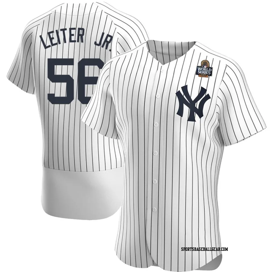 Mark Leiter Jr. Men's New York Yankees White Authentic Home 2024 World Series Jersey