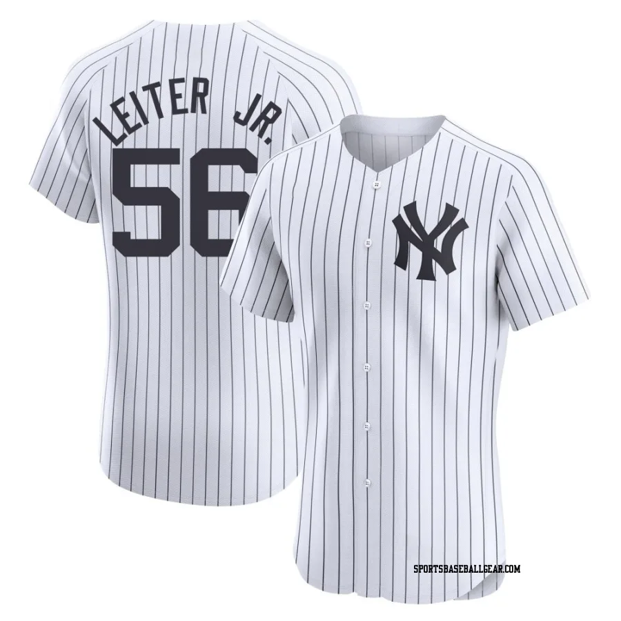 Mark Leiter Jr. Men's New York Yankees White Elite Home Jersey