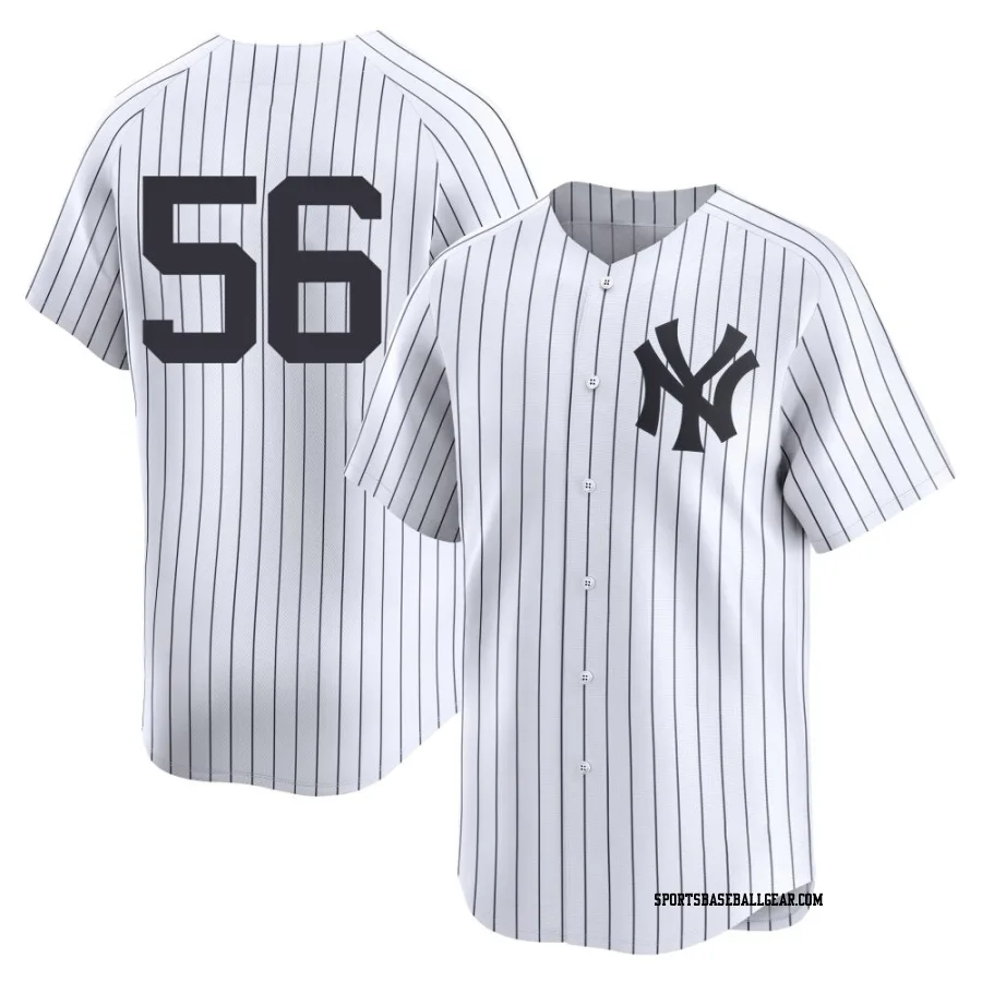 Mark Leiter Jr. Men's New York Yankees White Limited Yankee Home 2nd Jersey