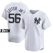 Mark Leiter Jr. Men's New York Yankees White Limited Yankee Home Jersey