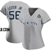 Mark Leiter Jr. Women's New York Yankees Gray Authentic Road Name 2024 World Series Jersey