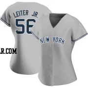 Mark Leiter Jr. Women's New York Yankees Gray Authentic Road Name Jersey