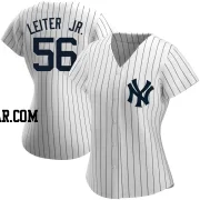 Mark Leiter Jr. Women's New York Yankees White Authentic Home Name Jersey