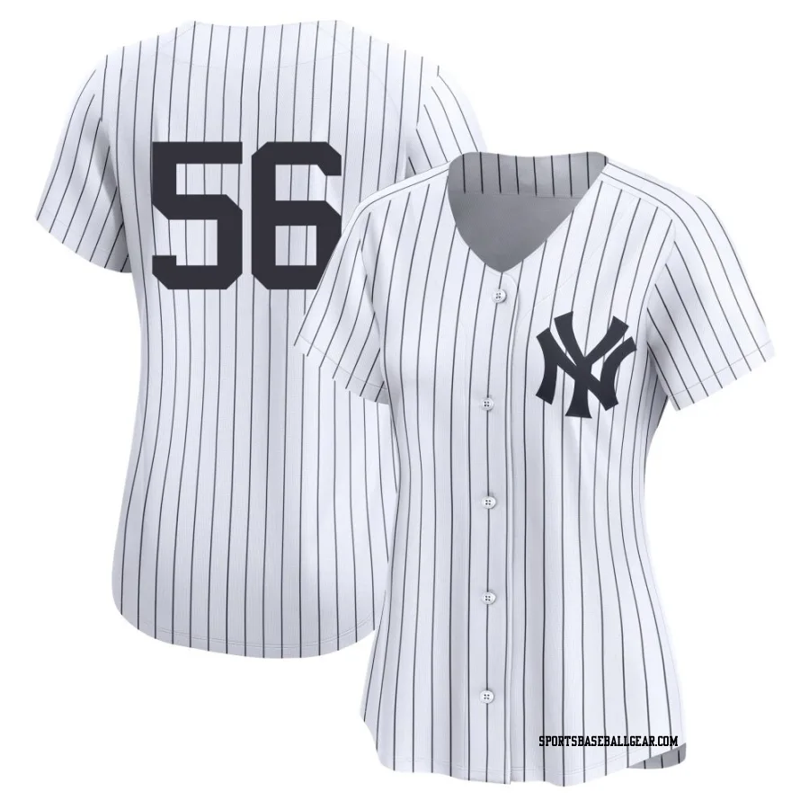 Mark Leiter Jr. Women's New York Yankees White Limited Yankee Home 2nd Jersey