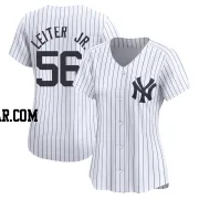 Mark Leiter Jr. Women's New York Yankees White Limited Yankee Home Jersey