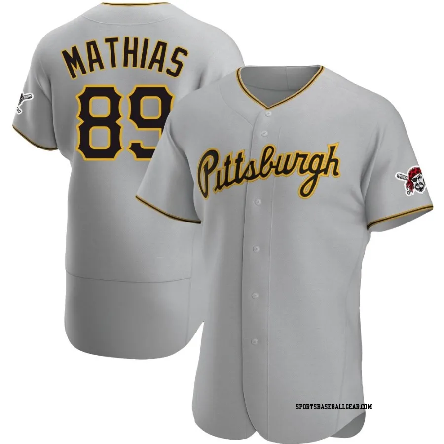 Mark Mathias Men's Pittsburgh Pirates Gray Authentic Road Jersey