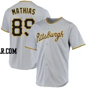 Mark Mathias Men's Pittsburgh Pirates Gray Replica Road Jersey