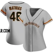 Mark Mathias Women's San Francisco Giants Gray Authentic Road Jersey