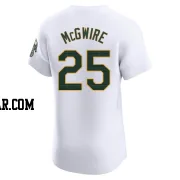 Mark McGwire Men's Oakland Athletics White Elite Home Jersey