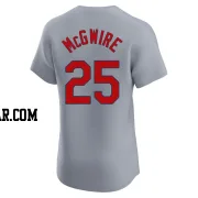 Mark McGwire Men's St. Louis Cardinals Gray Elite Road Jersey