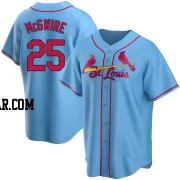 Mark McGwire Men's St. Louis Cardinals Light Blue Replica Alternate Jersey