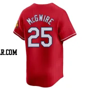 Mark McGwire Men's St. Louis Cardinals Red Limited 2024 City Connect Jersey