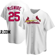 Mark McGwire Men's St. Louis Cardinals White Replica Home Jersey