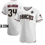 Mark Melancon Men's Arizona Diamondbacks White Authentic Crimson Home 2023 World Series Jersey