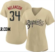 Mark Melancon Women's Arizona Diamondbacks Gold Authentic 2021 City Connect Cool Base Jersey