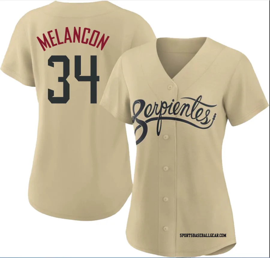 Mark Melancon Women's Arizona Diamondbacks Gold Authentic 2021 City Connect Cool Base Jersey