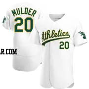 Mark Mulder Men's Oakland Athletics White Authentic Home Jersey