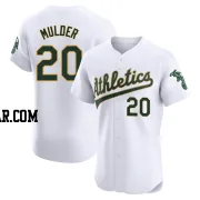 Mark Mulder Men's Oakland Athletics White Elite Home Jersey