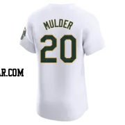 Mark Mulder Men's Oakland Athletics White Elite Home Jersey