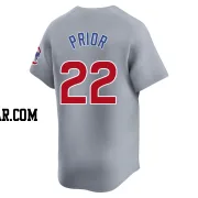 Mark Prior Men's Chicago Cubs Gray Limited Road Jersey