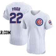 Mark Prior Men's Chicago Cubs White Elite Home Jersey