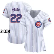 Mark Prior Women's Chicago Cubs White Limited Home Jersey