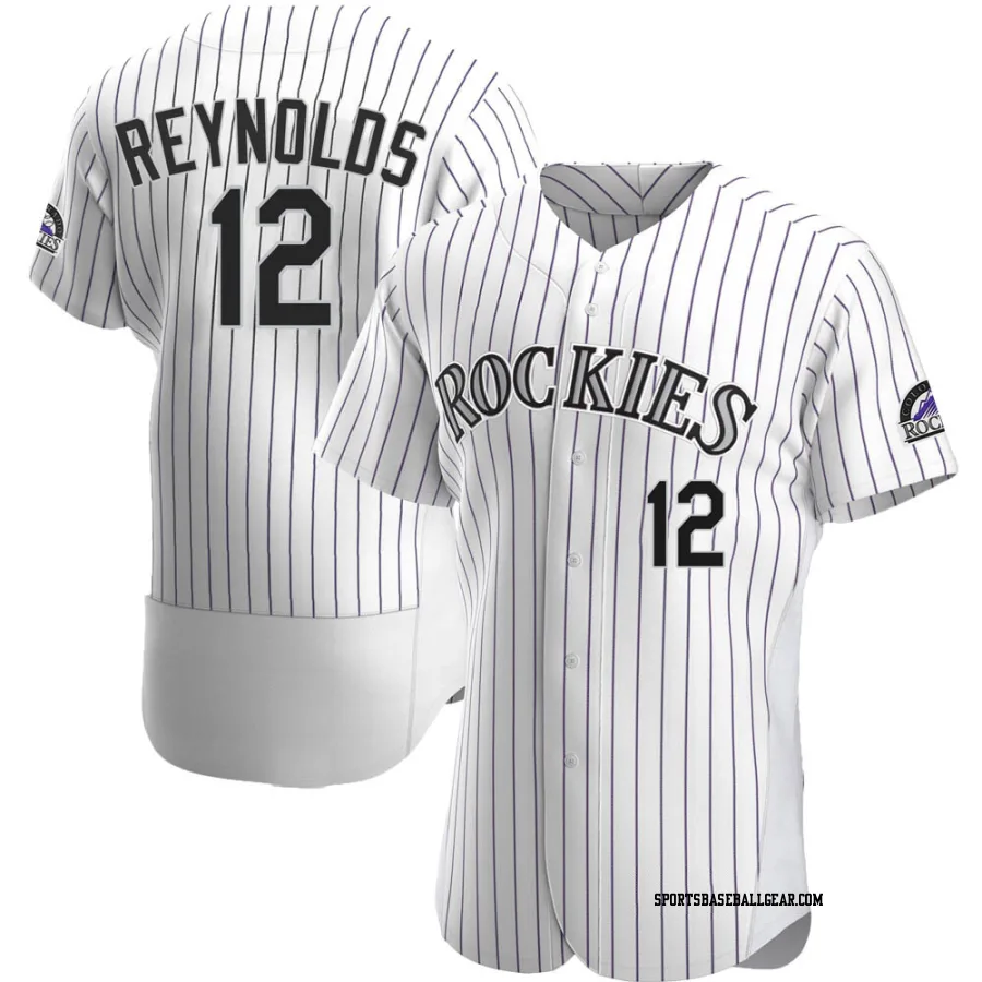 Mark Reynolds Men's Colorado Rockies White Authentic Home Jersey