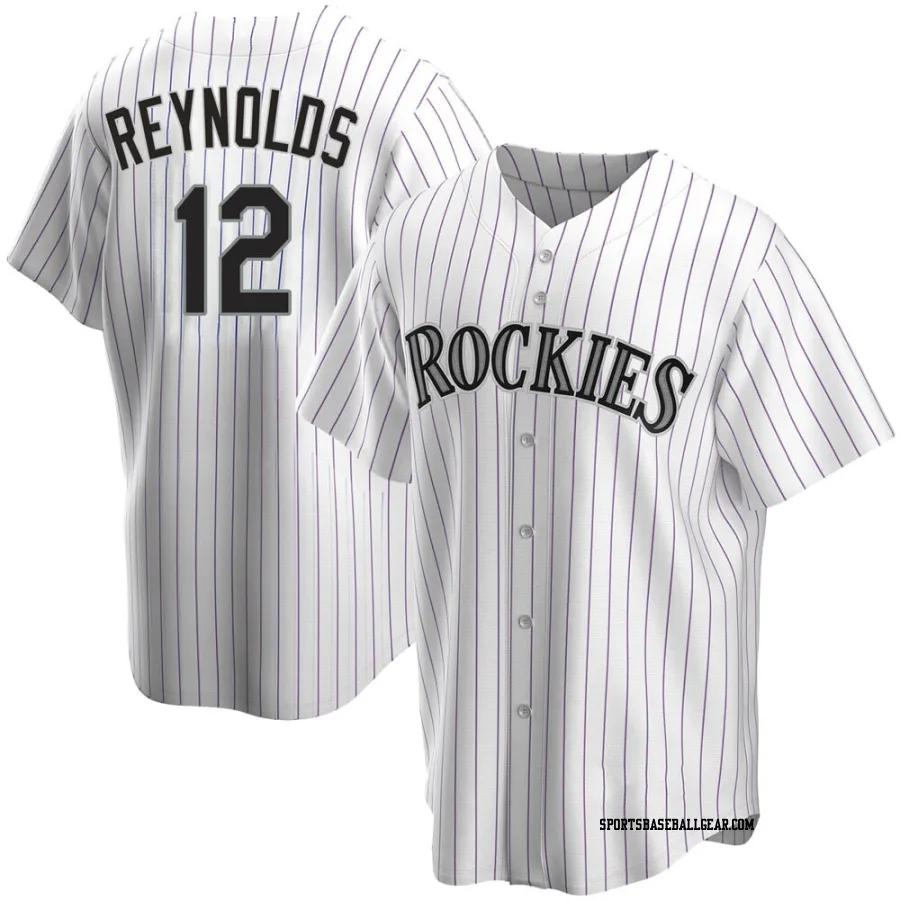 Mark Reynolds Men's Colorado Rockies White Replica Home Jersey