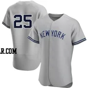 Mark Teixeira Men's New York Yankees Gray Authentic Road Jersey