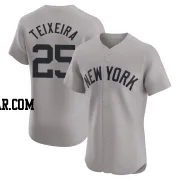 Mark Teixeira Men's New York Yankees Gray Elite Road Jersey