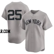 Mark Teixeira Youth New York Yankees Gray Limited Away 2nd Jersey