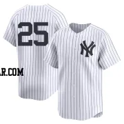 Mark Teixeira Youth New York Yankees White Limited Yankee Home 2nd Jersey