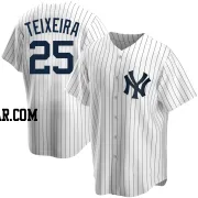 Mark Teixeira Youth New York Yankees White Replica Home Jersey