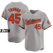 Mark Trumbo Men's Baltimore Orioles Gray Limited Road Jersey