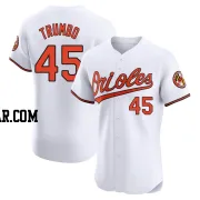 Mark Trumbo Men's Baltimore Orioles White Elite Home Jersey