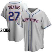 Mark Vientos Men's New York Mets Gray Replica Road Jersey