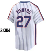 Mark Vientos Men's New York Mets White Limited Cooperstown Collection Jersey