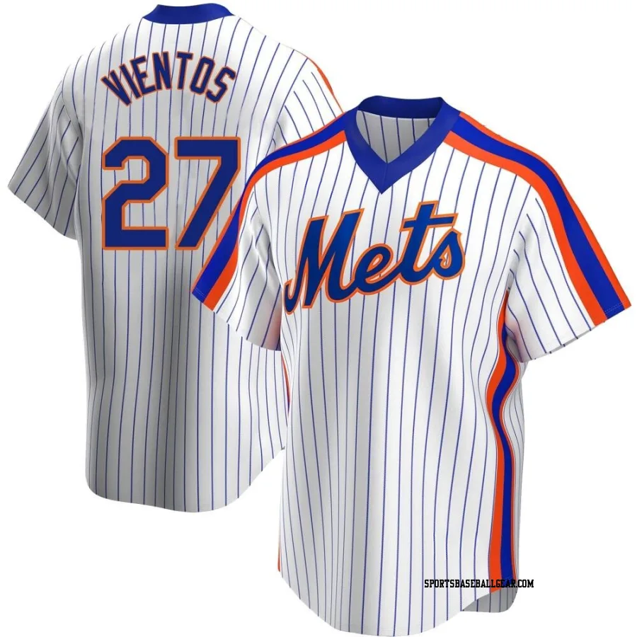 Mark Vientos Men's New York Mets White Replica Home Cooperstown Collection Jersey