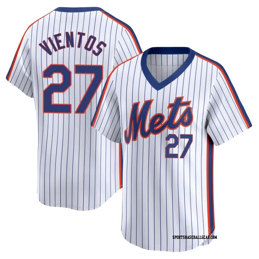 Mark Vientos Youth New York Mets White Limited Cooperstown Collection Jersey