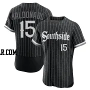 Martin Maldonado Men's Chicago White Sox Black Authentic 2021 City Connect Jersey