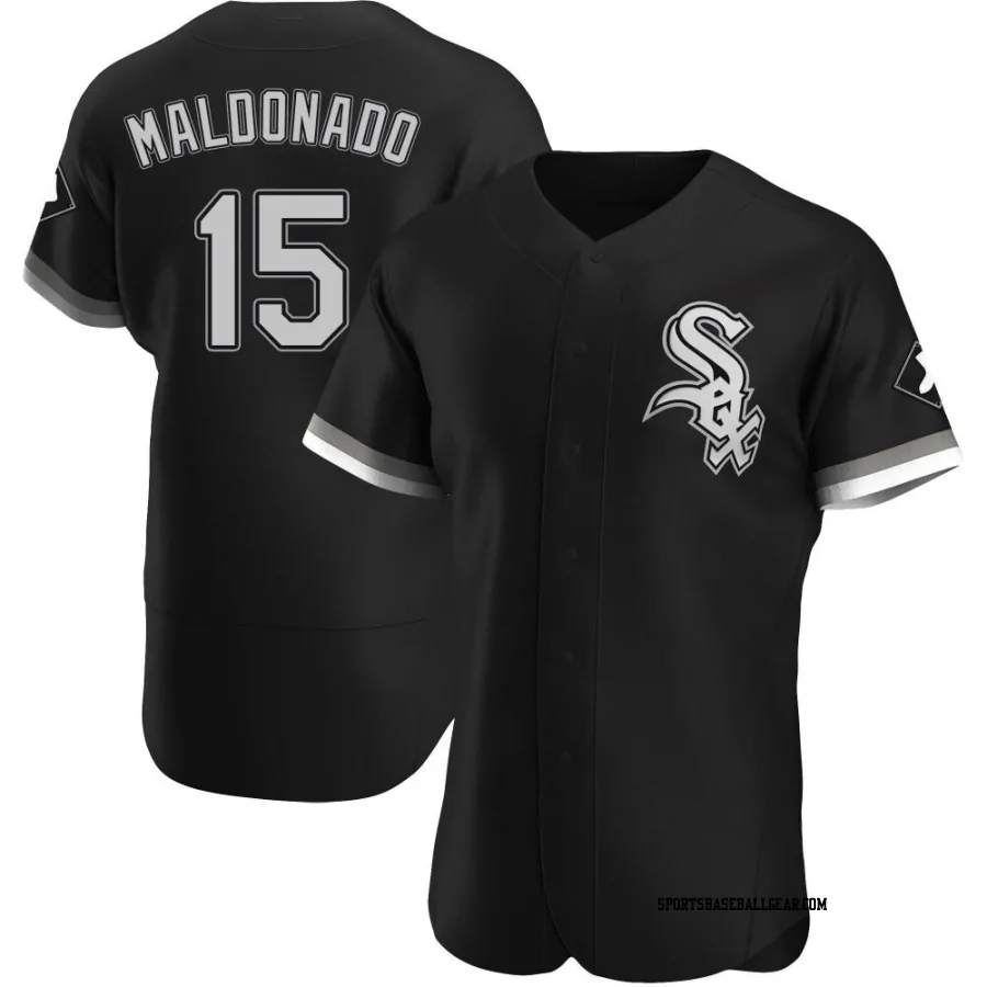 Martin Maldonado Men's Chicago White Sox Black Authentic Alternate Jersey