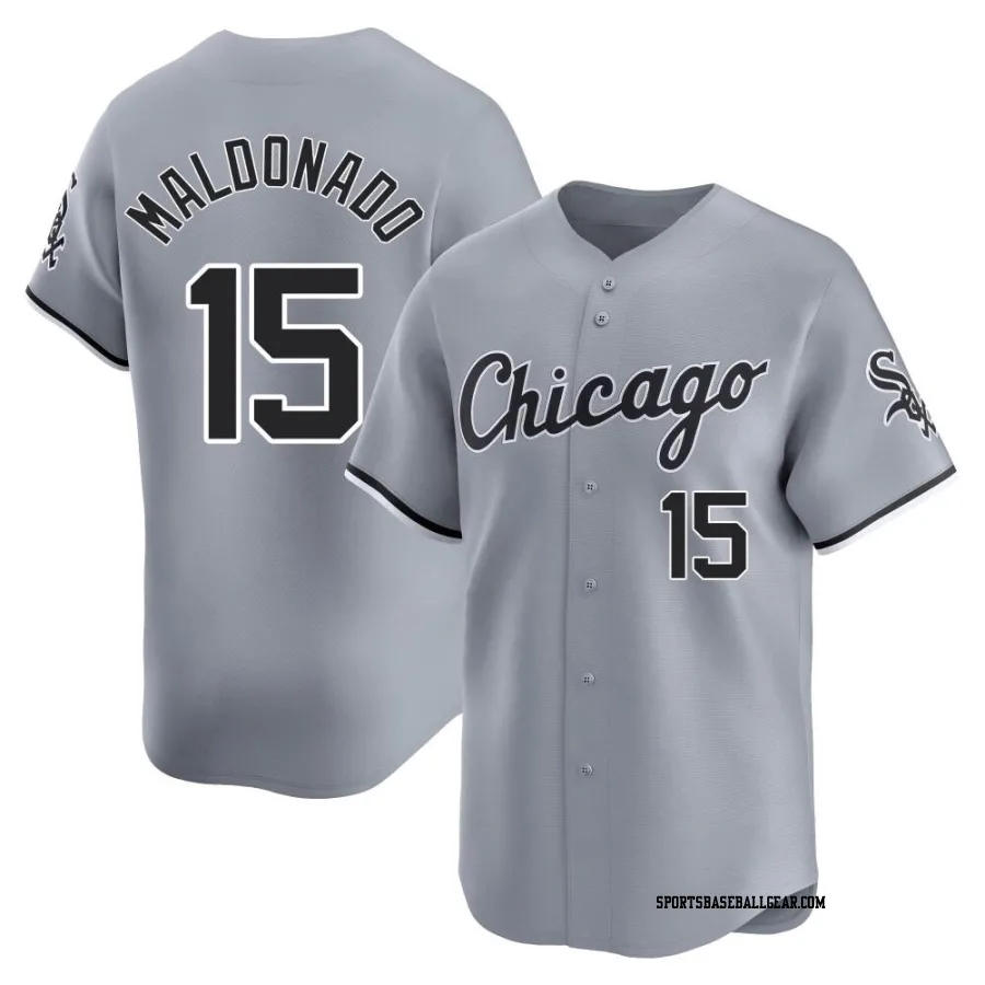 Martin Maldonado Men's Chicago White Sox Gray Limited Road Jersey