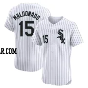 Martin Maldonado Men's Chicago White Sox White Elite Home Jersey