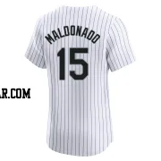 Martin Maldonado Men's Chicago White Sox White Elite Home Jersey