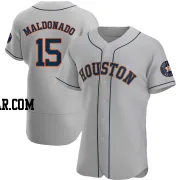 Martin Maldonado Men's Houston Astros Gray Authentic Road Jersey